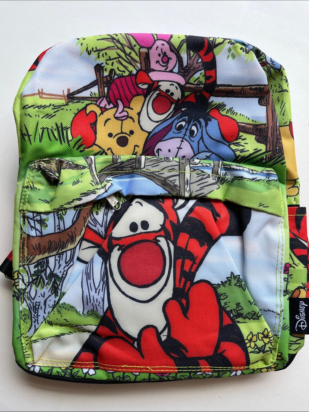 Disney Black Backpack with Red Striped Shoulder Straps